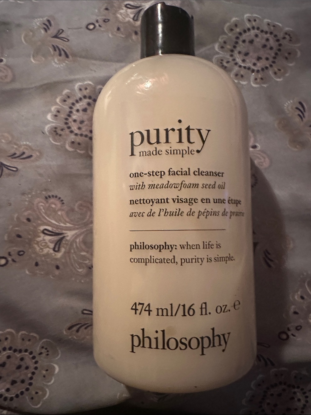 Philosophy Purity Made Simple Facial Cleanser - White Bottle with Black Cap